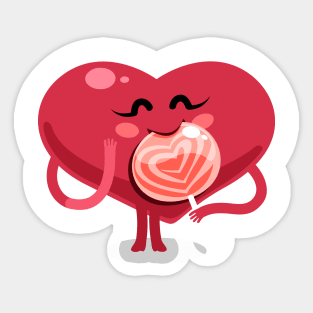 Valentines heart Sticker
